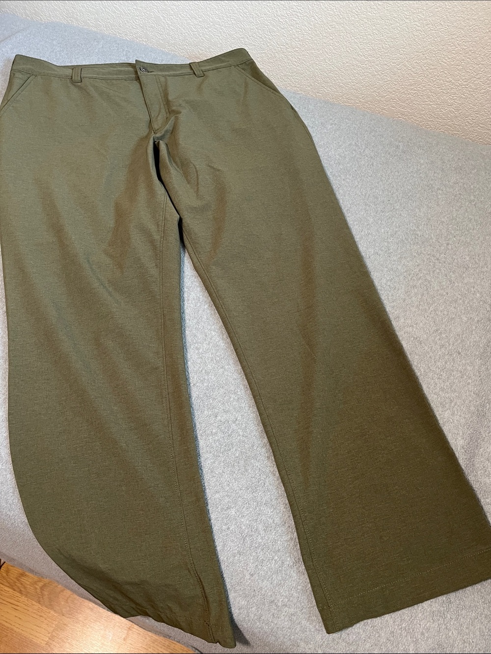Duluth Trading Co Olive Green Mens Pants 38 Outdoor Hiking Performance Active